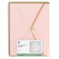 U Brands 3ct Poly Document Holders with Snap Cover Pastels: Office Supplies File Organizer & Document Sorter