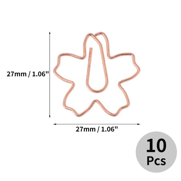 Unique Bargains Decorative Planner Clips for Document Note Sorting Organizing Office Supplies 10 Pcs Bicycle Shape (Gold Tone)