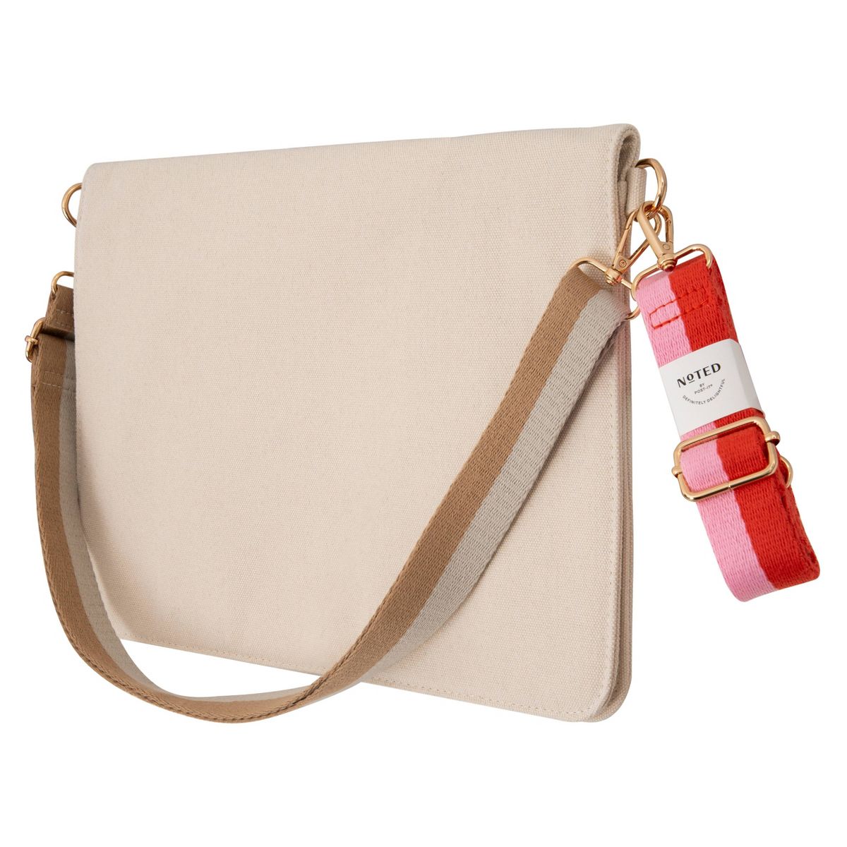 Noted by Post-it Hybrid Laptop Messenger Bag with Two Removable Straps