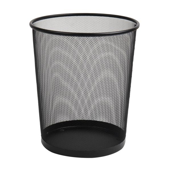 Mind Reader Network Collection Waste Paper Basket Set of 3 Black: Office Supplies & Desk Organization Set, Plastic