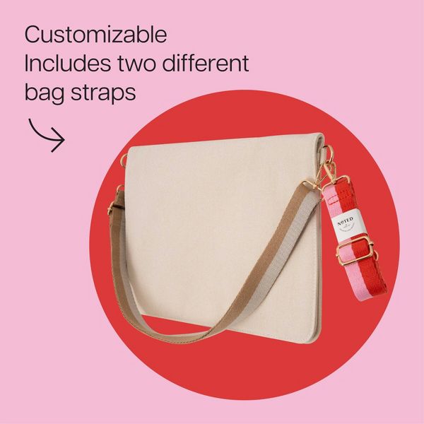 Noted by Post-it Hybrid Laptop Messenger Bag with Two Removable Straps