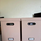 Canvas Hanging File Organizer with Lid Black - Brightroom™