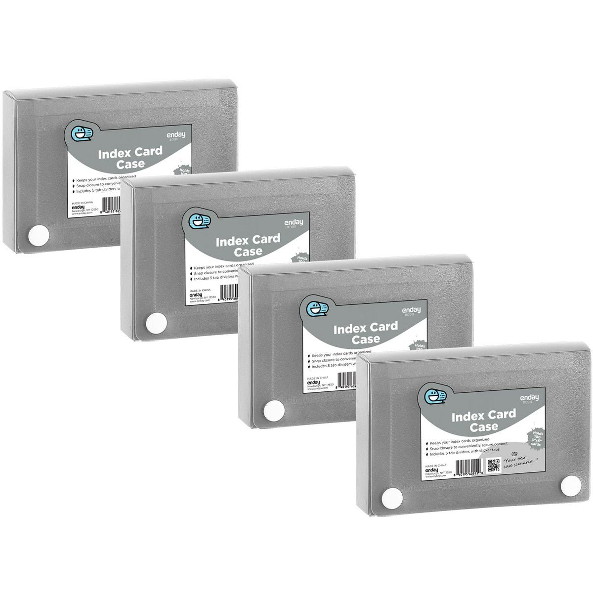 3" X 5" Index Card Case Holds 100 Cards Includes Business Card/Index Holder and 5 Tab Dividers Comes in Blue