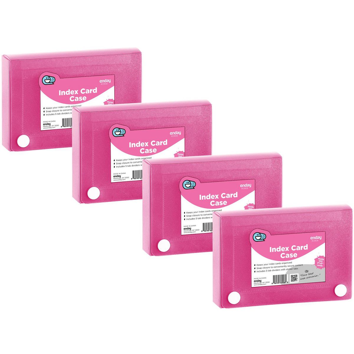 3" X 5" Index Card Case Holds 100 Cards Includes Business Card/Index Holder and 5 Tab Dividers Comes in Blue
