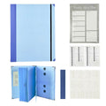 10-Pocket Expanding File Folder Organizer – A4/Letter Size Accordion Document Holder with Elastic Closure & Labels – Durable Acid-Free Paper, Blue