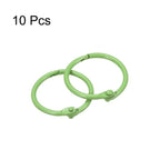 Unique Bargains Carbon Steel Office Supplies Loose-Leaf Book Binder Rings 10 Pcs Black