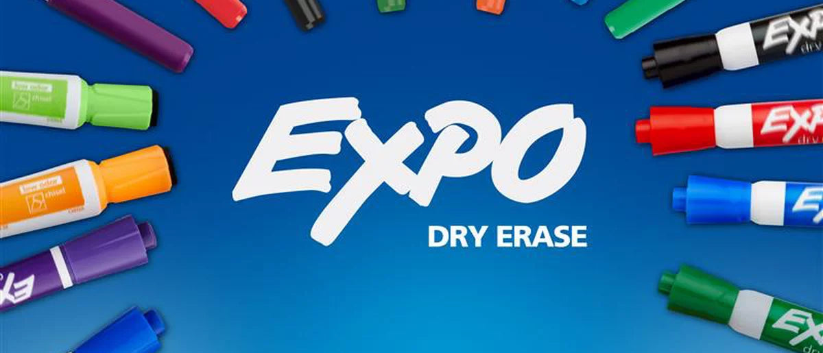 Expo 36ct Lo Odor Chisel Fashion Assorted Colors: Bold Dry Erase Markers, Multicolored, Art & Office Supplies, Ages 6+