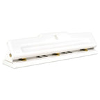 Desktop 3-Hole Punch White/Gold - Sugar Paper Essentials: Metal Office Tool for Binder, Multicolor
