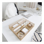 Blu Monaco Desk Drawer Organizer Tray for Office - 6 Compartments