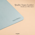 Anecdote Vegan Leather Desk Pad - Large Desk Mat Mouse Pad for Office, Keyboard & Laptop, Easy Clean, Black, 17x23.5