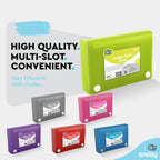 3" X 5" Index Card Case Holds 100 Cards Includes Business Card/Index Holder and 5 Tab Dividers Comes in Blue
