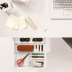 Sorbus 4-Piece Clear Acrylic Office Drawer Organizer Set - Perfect for pens, craft supplies & more