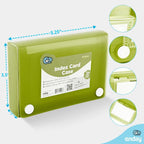 3" X 5" Index Card Case Holds 100 Cards Includes Business Card/Index Holder and 5 Tab Dividers Comes in Assorted Colors - 4-Pack Multicolor