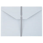 Sugar Paper Essentials Expanding File Blue Stripe