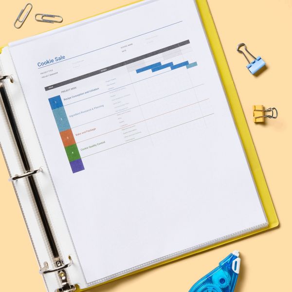 100ct Letter Sheet Protectors Clear - up&up™: Plastic Page Protectors for 8.5x11 Inch Documents, 100 Pack