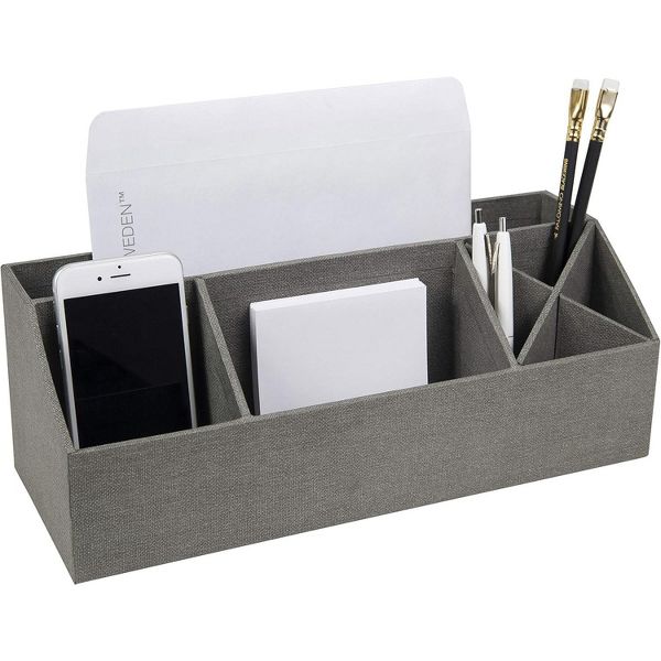 Bigso Elisa Desktop Organizer, Durable Office Desk Organizer with 7 Compartments for Office Supplies