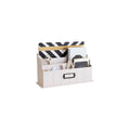 Blu Monaco Light Pink Wooden Mail Organizer - 3-Tier wit Mail Printed on the Front