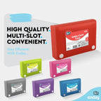 3" X 5" Index Card Case Holds 100 Cards Includes Business Card/Index Holder and 5 Tab Dividers Comes in Blue