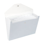 Sugar Paper Essentials Expanding File Blue Stripe