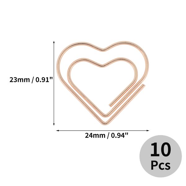Unique Bargains Decorative Planner Clips for Document Note Sorting Organizing Office Supplies 10 Pcs Bicycle Shape (Gold Tone)