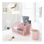 Blu Monaco Aqua Desk Organizer - Cute Turquoise Accessories & Stationery Holder for School, Locker, Bedroom or Home
