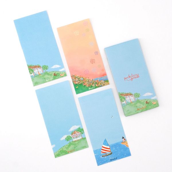 By The Sea 3.5" x 7" Pocketeer Notepads by Ramus & Co