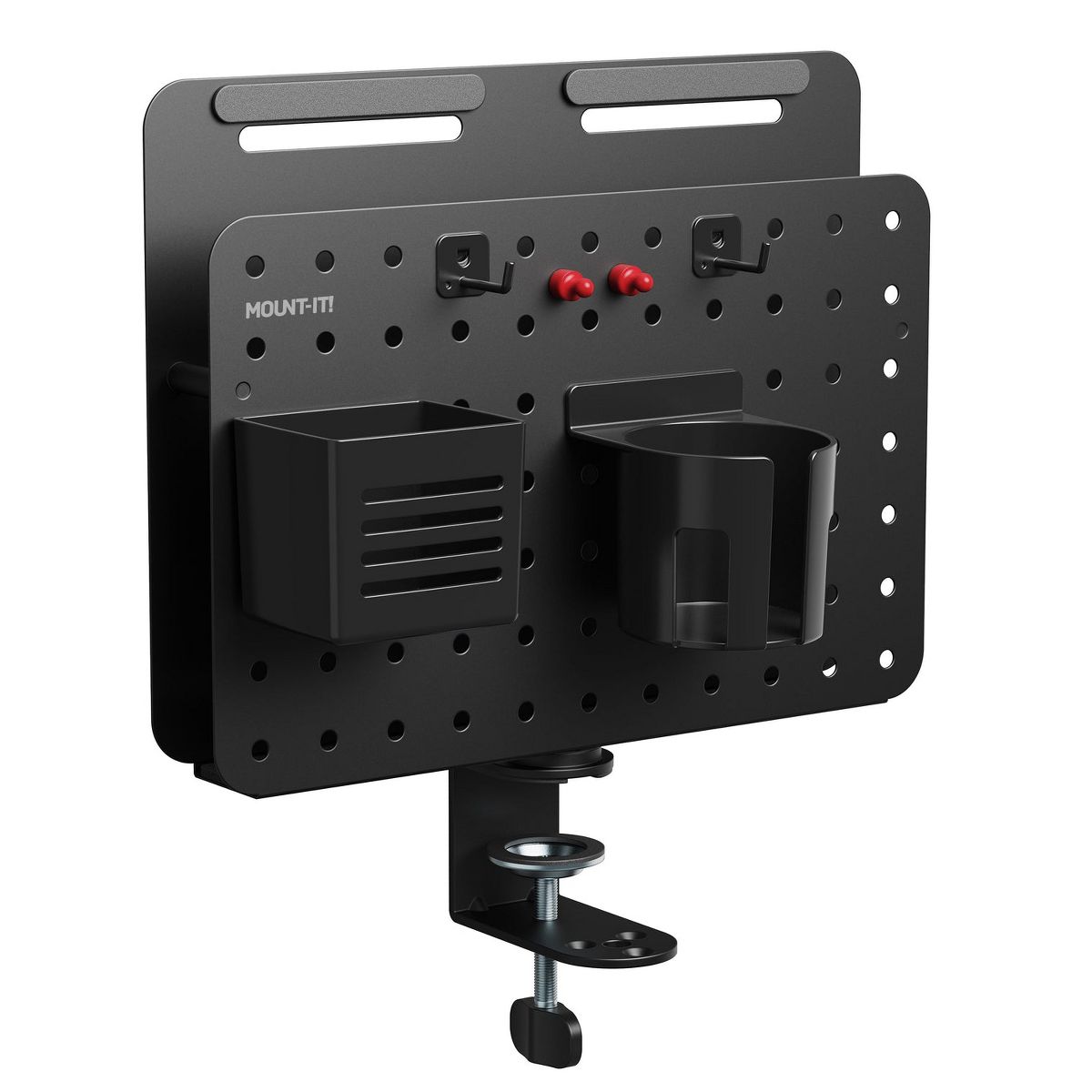 Mount-It! 360 Degree Rotating Pegboard and Organizer with Accessories