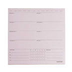 Undated 3ct Notepad Desk Planning Set Blush - russell+hazel: Desktop Calendar & Planner, Rigid Backing, 10x10" Paper