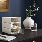 Small Stackable Drawers Set of 3 Cream - Threshold™