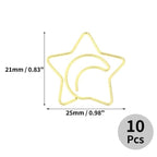 Unique Bargains Decorative Planner Clips for Document Note Sorting Organizing Office Supplies 10 Pcs Bicycle Shape (Gold Tone)