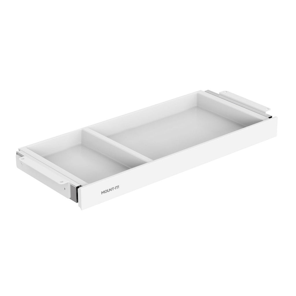 Mount-It! Under Desk Drawer - Shallow, White