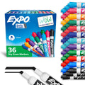 Expo 36ct Lo Odor Chisel Fashion Assorted Colors: Bold Dry Erase Markers, Multicolored, Art & Office Supplies, Ages 6+