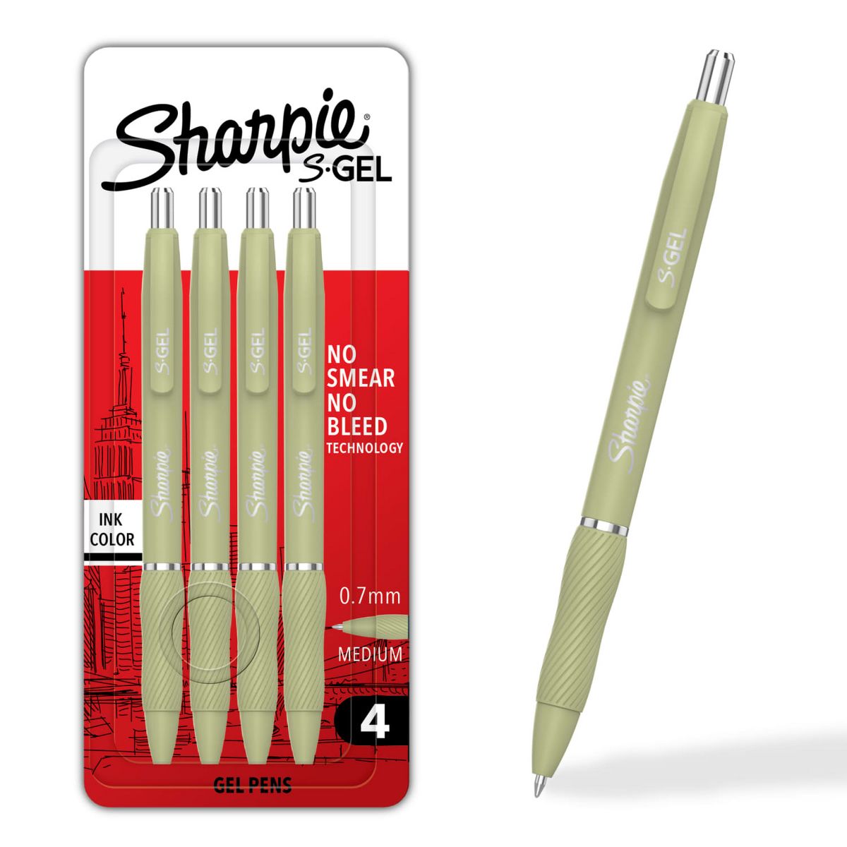Sharpie 4ct S-Gel Bold Blush