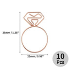 Unique Bargains Decorative Planner Clips for Document Note Sorting Organizing Office Supplies 10 Pcs Bicycle Shape (Gold Tone)