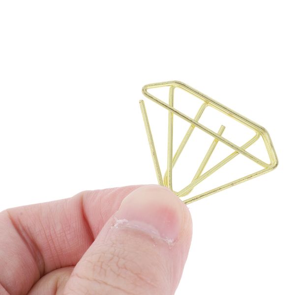 Unique Bargains Decorative Planner Clips for Document Note Sorting Organizing Office Supplies 10 Pcs Bicycle Shape (Gold Tone)