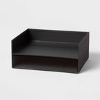 Canvas Letter Tray Organization Set of 2 Black - Brightroom™: Desk Organizer & Office Supplies Holder
