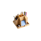 Officemate® Bamboo Rotary Organizer
