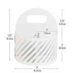 Mind Reader Round Metal Desk Organization Set White