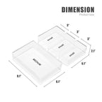 Sorbus 4-Piece Clear Acrylic Office Drawer Organizer Set - Perfect for pens, craft supplies & more
