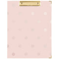 Sugar Paper Essentials Clipfolio Pink Gloss Dot