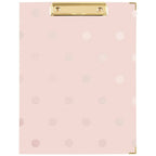 Sugar Paper Essentials Clipfolio Pink Gloss Dot