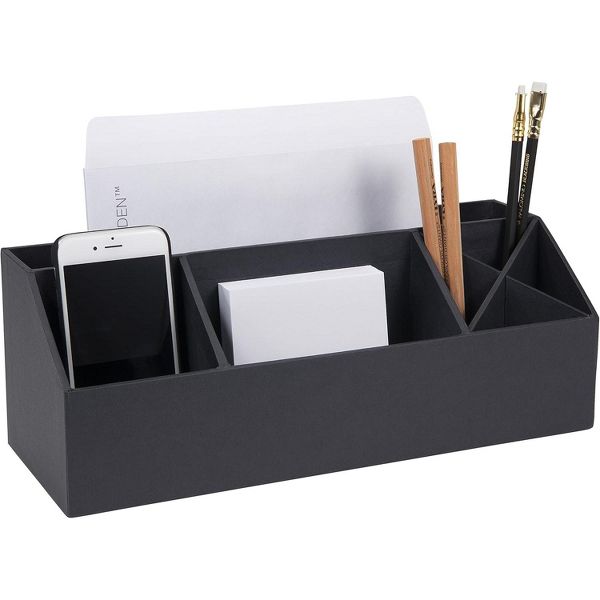 Bigso Elisa Desktop Organizer, Durable Desk Organizer with 7 Compartments for Office Supplies & More