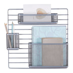 Mesh Additional Wall Organization Tools Silver - Brightroom™: Steel Desk & File Organizer for Office Supplies