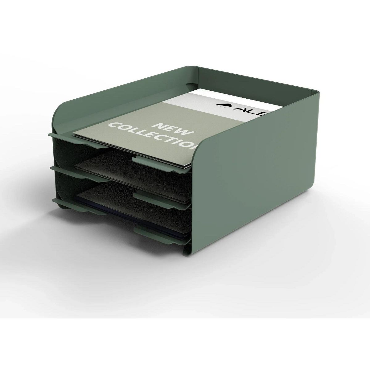 Alba O'desk Metal Storage Module - Black