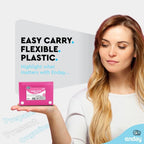 3" X 5" Index Card Case Holds 100 Cards Includes Business Card/Index Holder and 5 Tab Dividers Comes in Blue