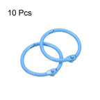 Unique Bargains Carbon Steel Office Supplies Loose-Leaf Book Binder Rings 10 Pcs Black