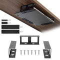 Mount-It! Under Desk Laptop Mount Holder | Small Multimedia Device Mount Underdesk Shelf for Laptop, Mac Mini, MacBook, Keyboard, Anti Scratch | Black