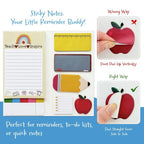 Wrapables Sticky Notes Set, Memo Notepads, Book Tabs, Page Markers, Sticky Notes, Home and Office Supplies (440 Sheets Total), Teacher Appreciation