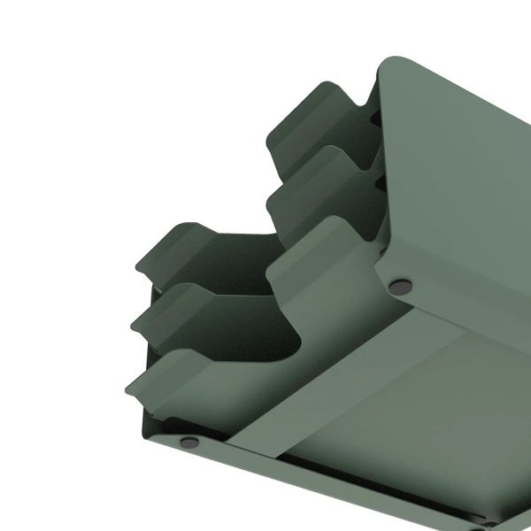 Alba O'desk Metal Storage Module - Black