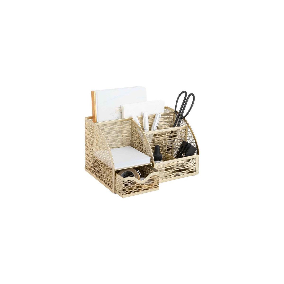 Blu Monaco Aqua Desk Organizer - Cute Turquoise Accessories & Stationery Holder for School, Locker, Bedroom or Home